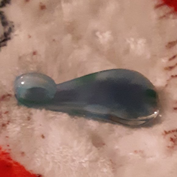 Beautiful Murano Glass Pendant Blue Floral Layers of Flowers New No Chain - Picture 5 of 11